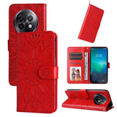 Embossed Sunflower Leather Phone Case